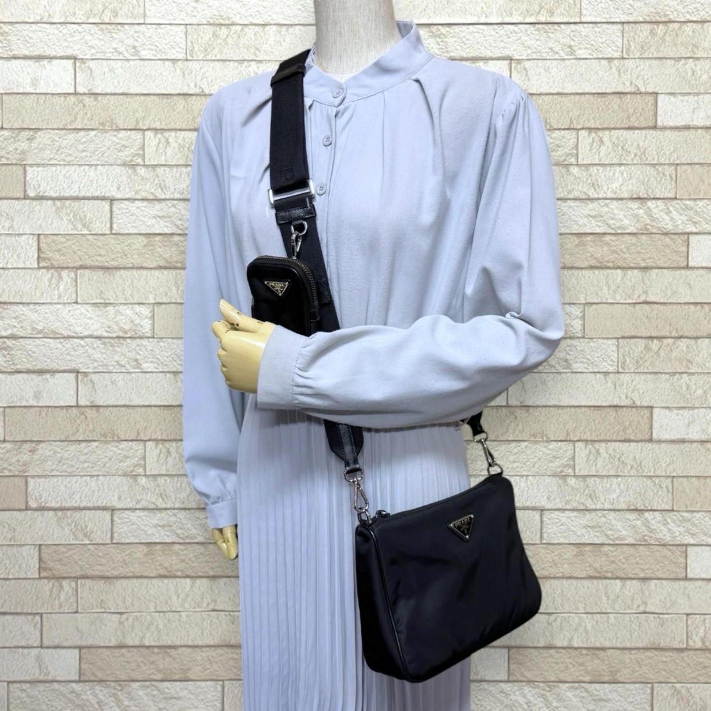 Prada Shoulder Bag Re-Nylon Black — view 2