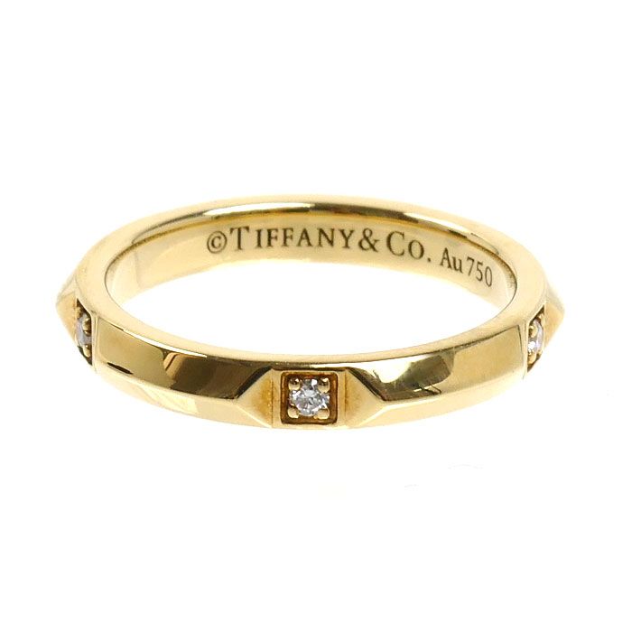 Tiffany & Co 18k Yellow Gold True Band Ring Diamond — view 3