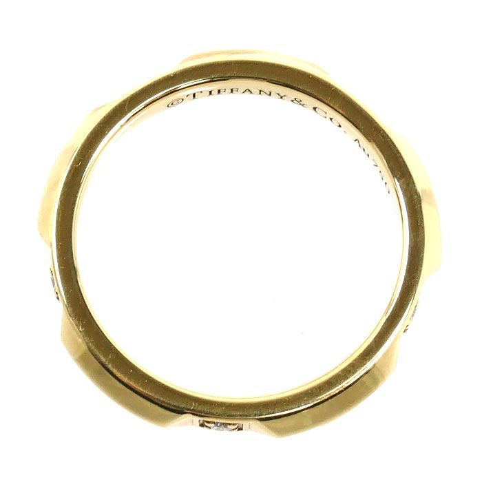 Tiffany & Co 18k Yellow Gold True Band Ring Diamond — view 4