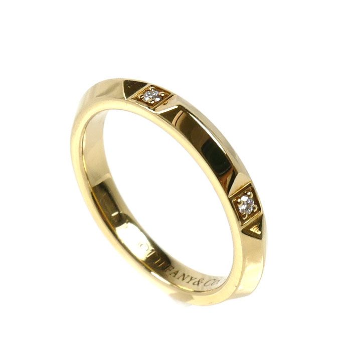 Tiffany & Co 18k Yellow Gold True Band Ring Diamond — view 2