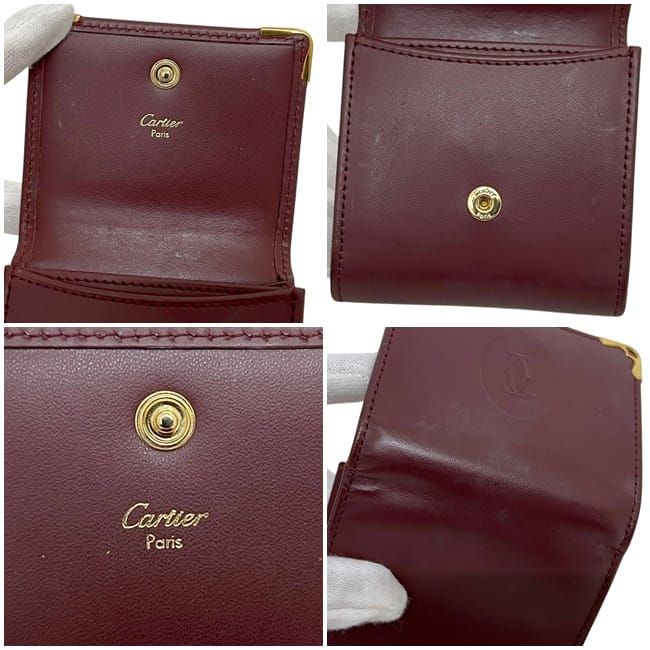 Cartier Coin Case Bordeaux Must Purse — view 3