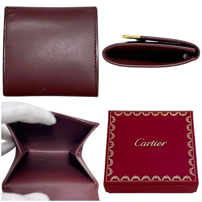 Cartier Coin Case Bordeaux Must Purse — view 2