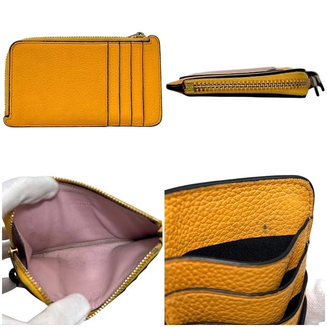 Loewe Coin Case Orange Anagram — view 2