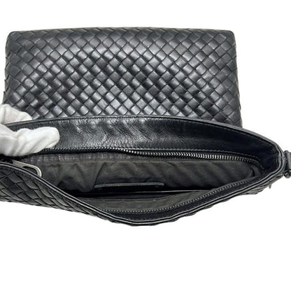 Bottega Veneta Shoulder Bag Black Intrecciato — view 6