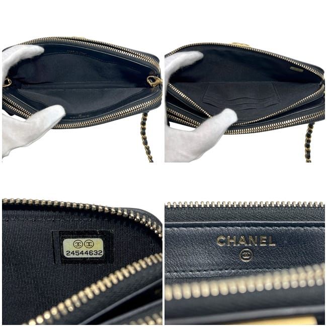 Chanel Shoulder Wallet Black Boy — view 3