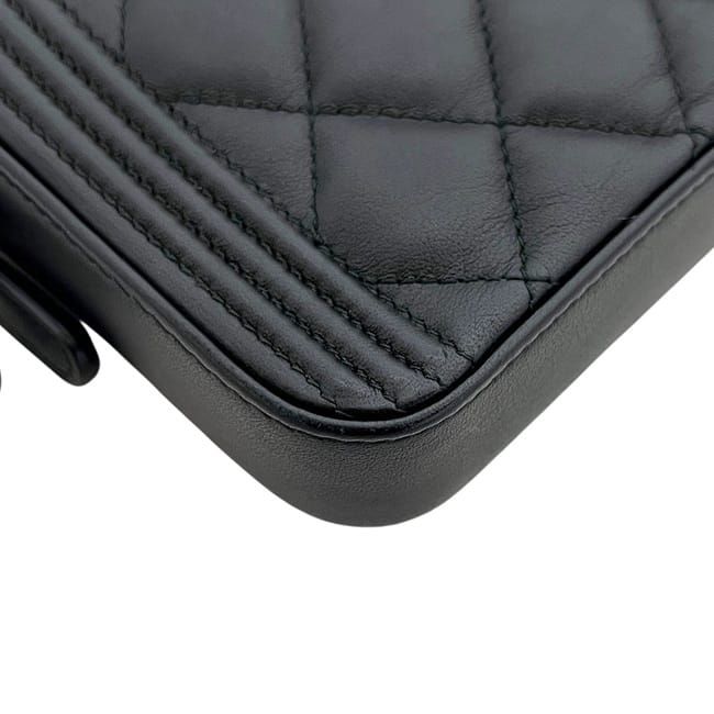 Chanel Shoulder Wallet Black Boy — view 7