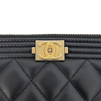 Chanel Shoulder Wallet Black Boy — view 5