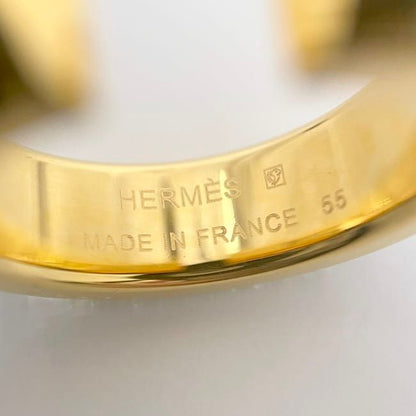 Hermes Ring Athena Double Clu Gold Black Golden — view 6