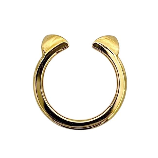 Hermes Ring Athena Double Clu Gold Black Golden — view 3