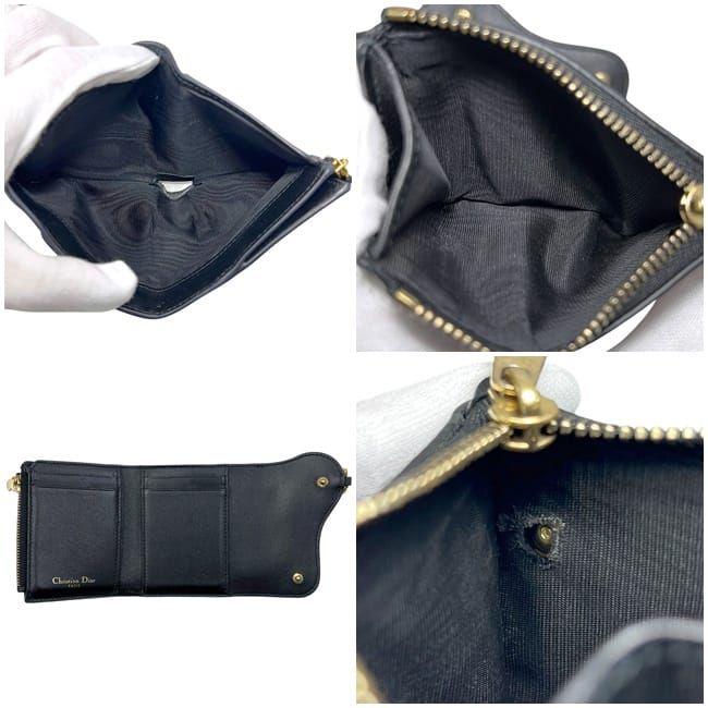 Dior Trifold Wallet Black — view 3