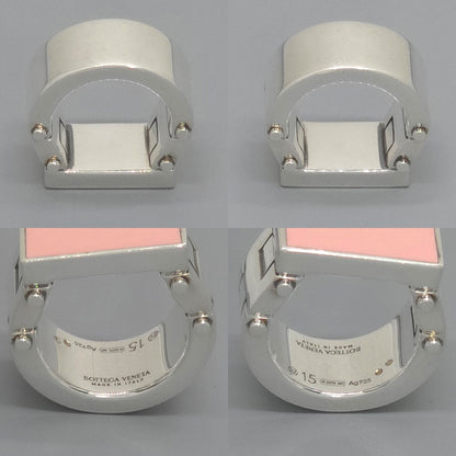 Bottega Veneta Enamel Bolt Ring Pink Color Sterling Silver Box — view 5