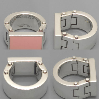 Bottega Veneta Enamel Bolt Ring Pink Color Sterling Silver Box — view 4