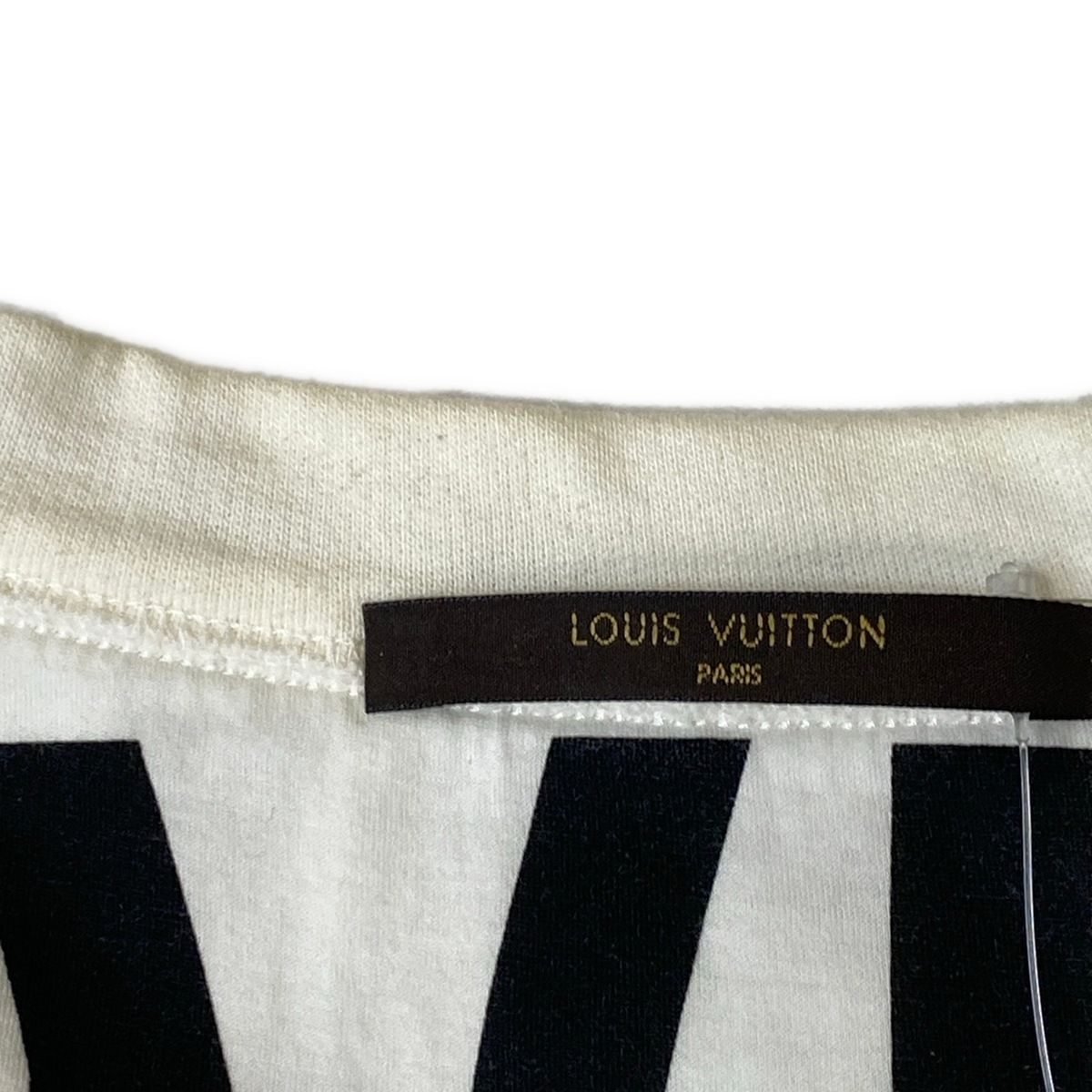 Louis Vuitton Sweatshirt XXL XL Ivory Black Short Sleeve — view 7