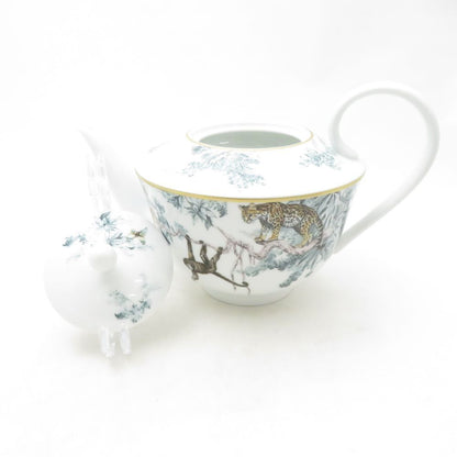 Hermes Red Roadside Sketch Tea Pot Animal — view 3