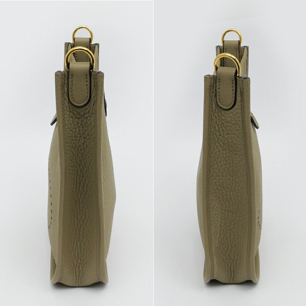 Hermes Evelyne TPM Beige Marfa Gold Taurillon Clemence Shoulder Bag Leather — view 2