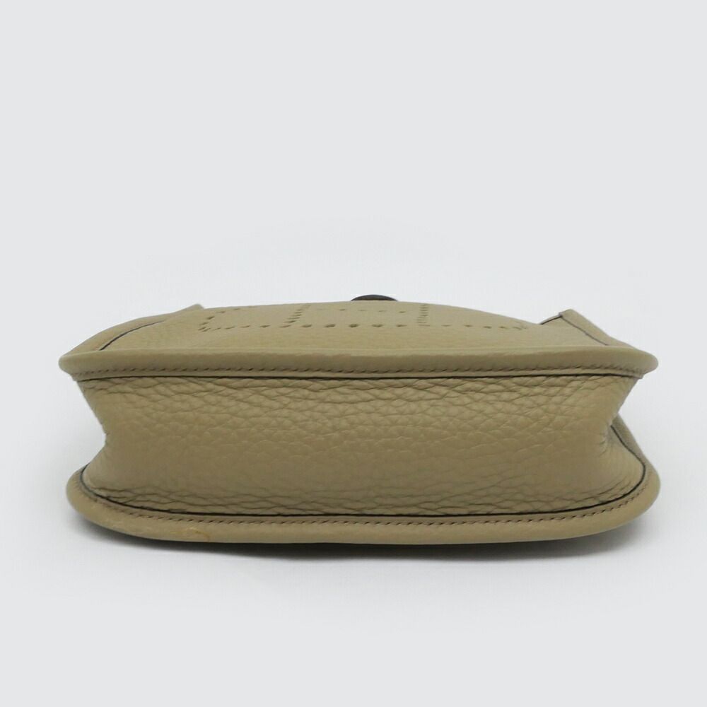 Hermes Evelyne TPM Beige Marfa Gold Taurillon Clemence Shoulder Bag Leather — view 3