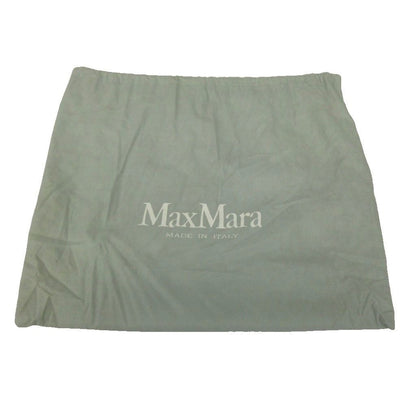 Max Mara Handbag Tote Leather Logo Gold Mint Green White — view 8