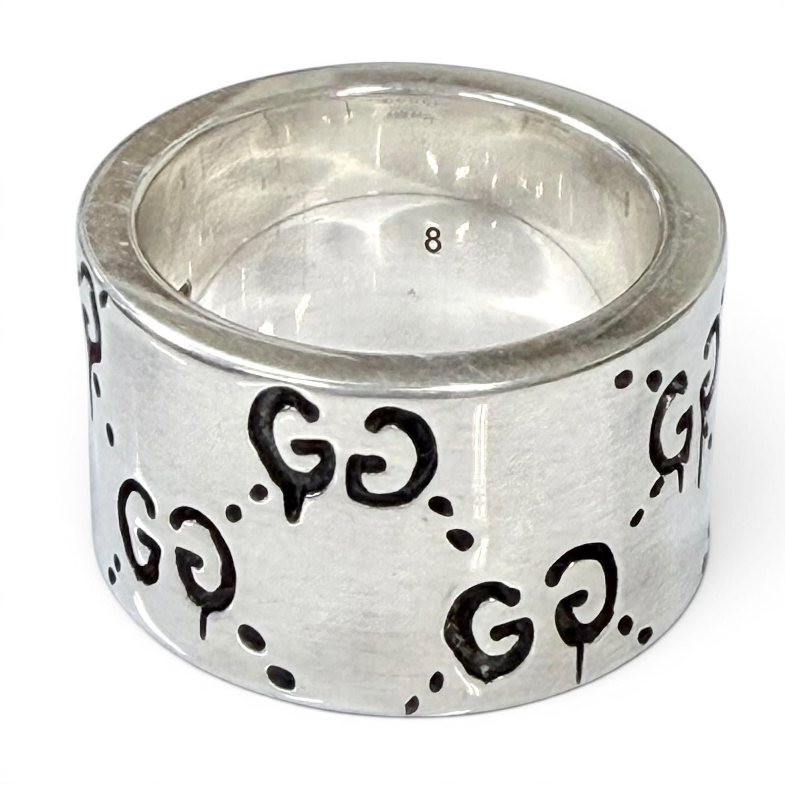 Gucci 925 Ghost Ring Wide Silver — view 3