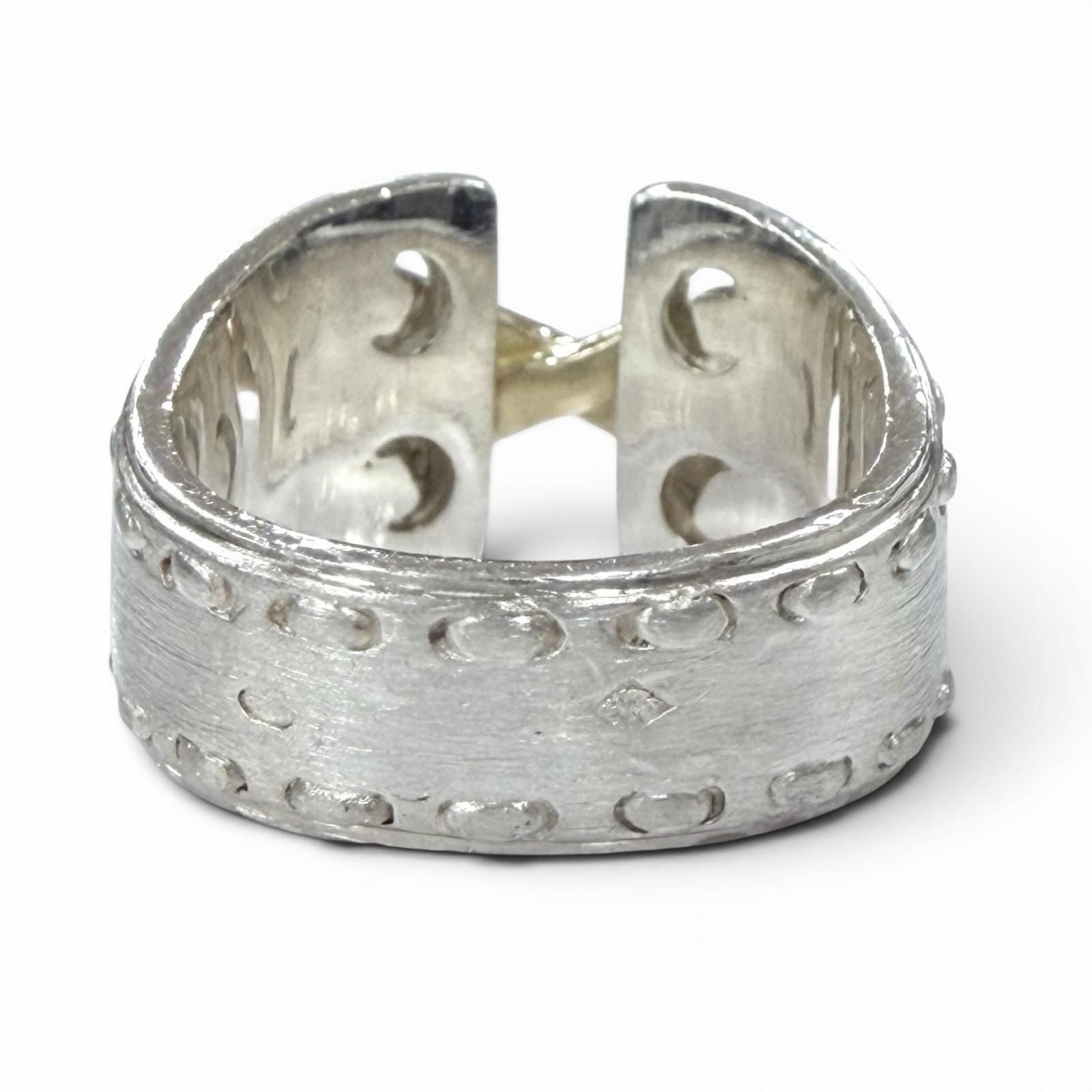 Hermes Vintage Mexico Ring 925 Combination Silver Gold — view 3