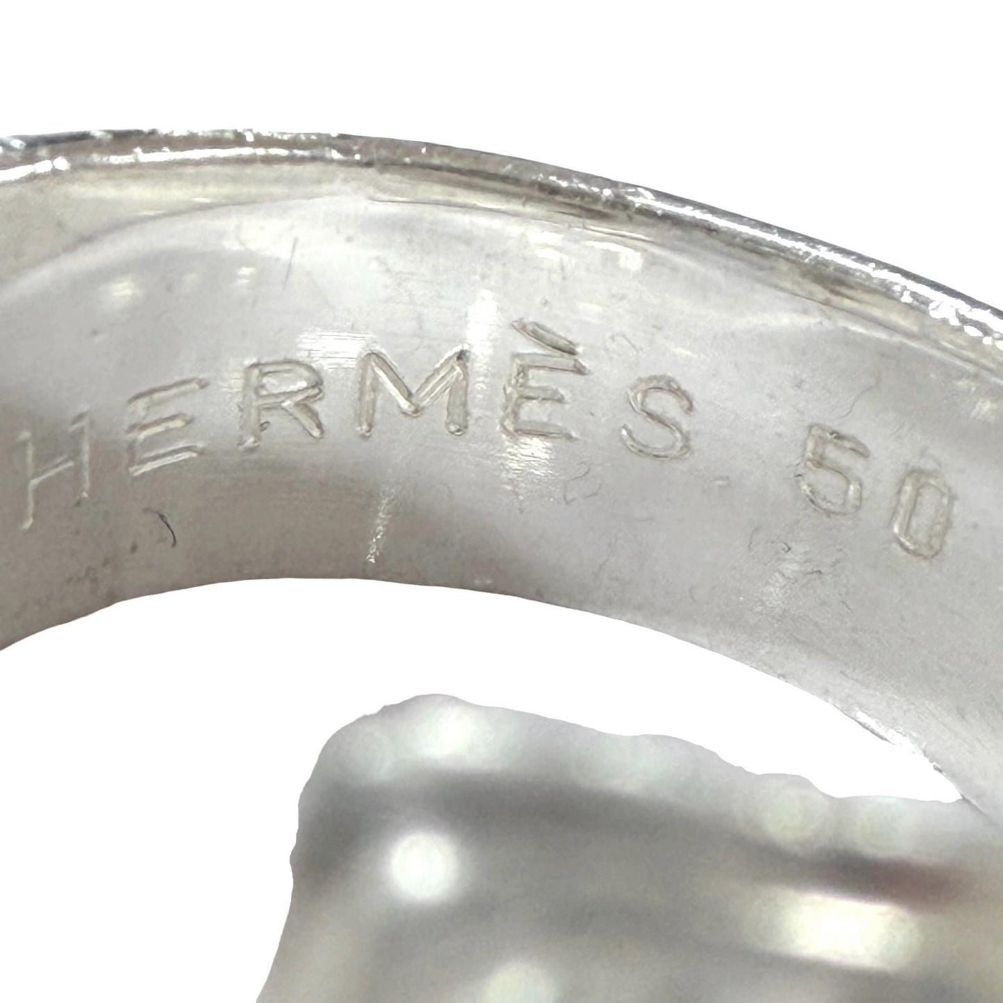 Hermes Vintage Mexico Ring 925 Combination Silver Gold — view 6