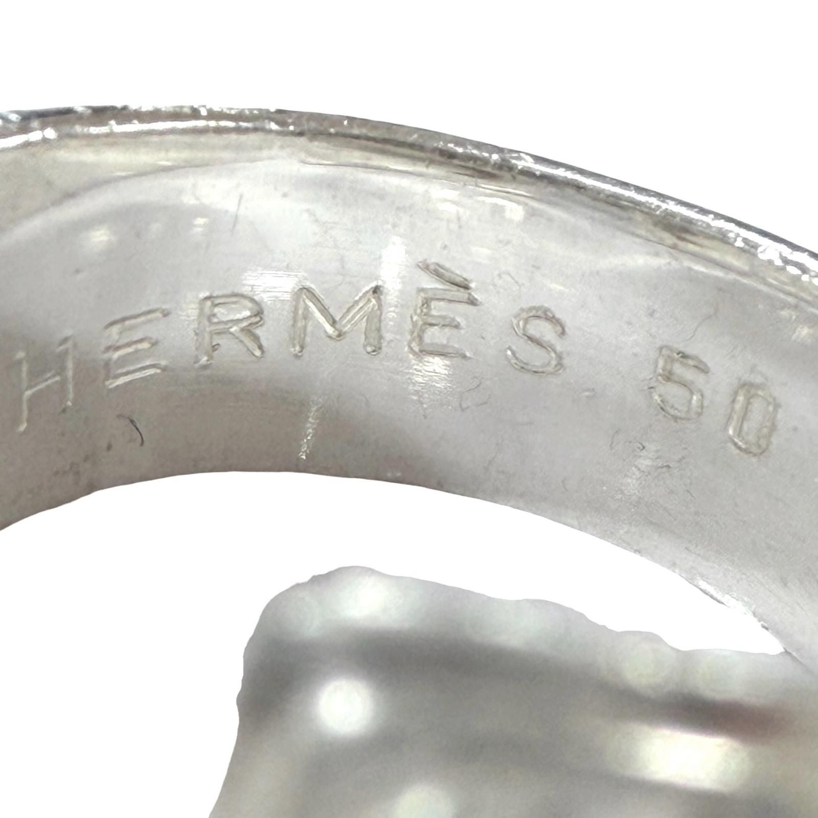 Hermes Vintage Mexico Ring 925 Combination Silver Gold — view 6