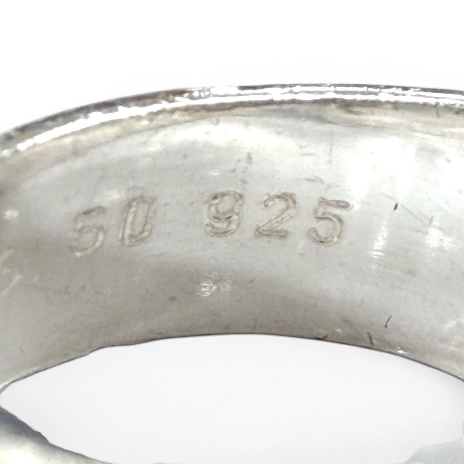 Hermes Vintage Mexico Ring 925 Combination Silver Gold — view 7