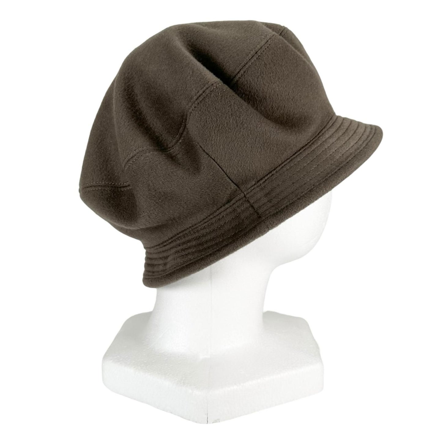 Hermes Cashmere Stitch Crochet Hat Bucket Hat Brown 56 — view 5