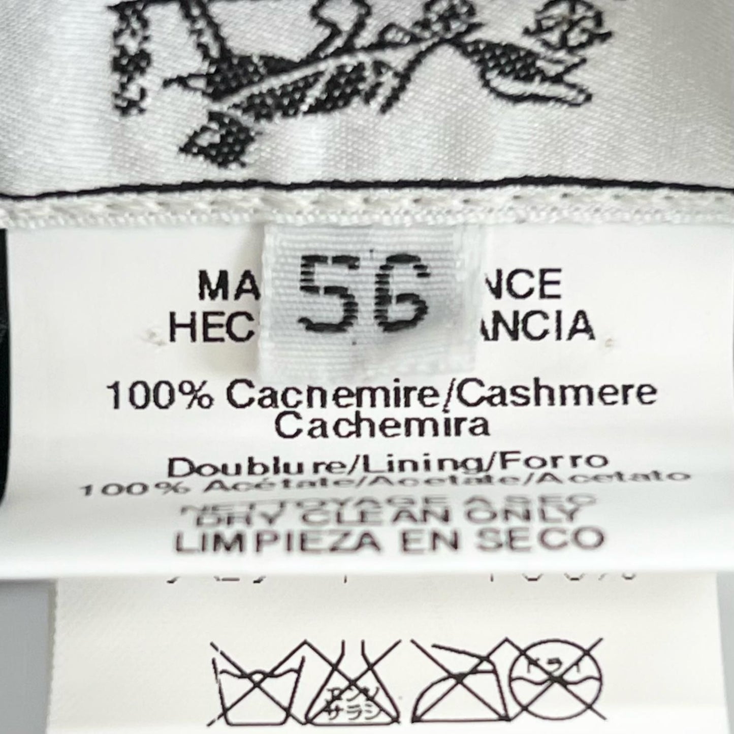 Hermes Cashmere Stitch Crochet Hat Bucket Hat Brown 56 — view 8
