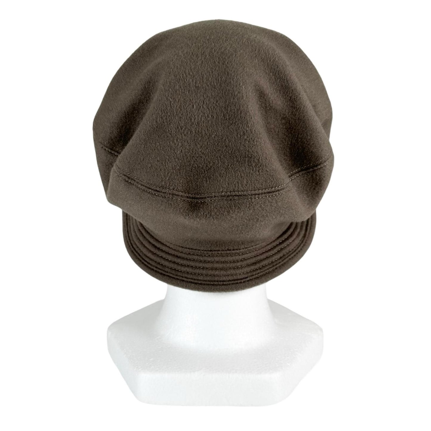 Hermes Cashmere Stitch Crochet Hat Bucket Hat Brown 56 — view 4