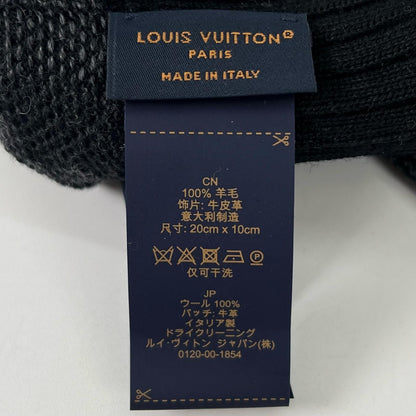 Louis Vuitton Wool Neo Petit Damier Gloves Black — view 7