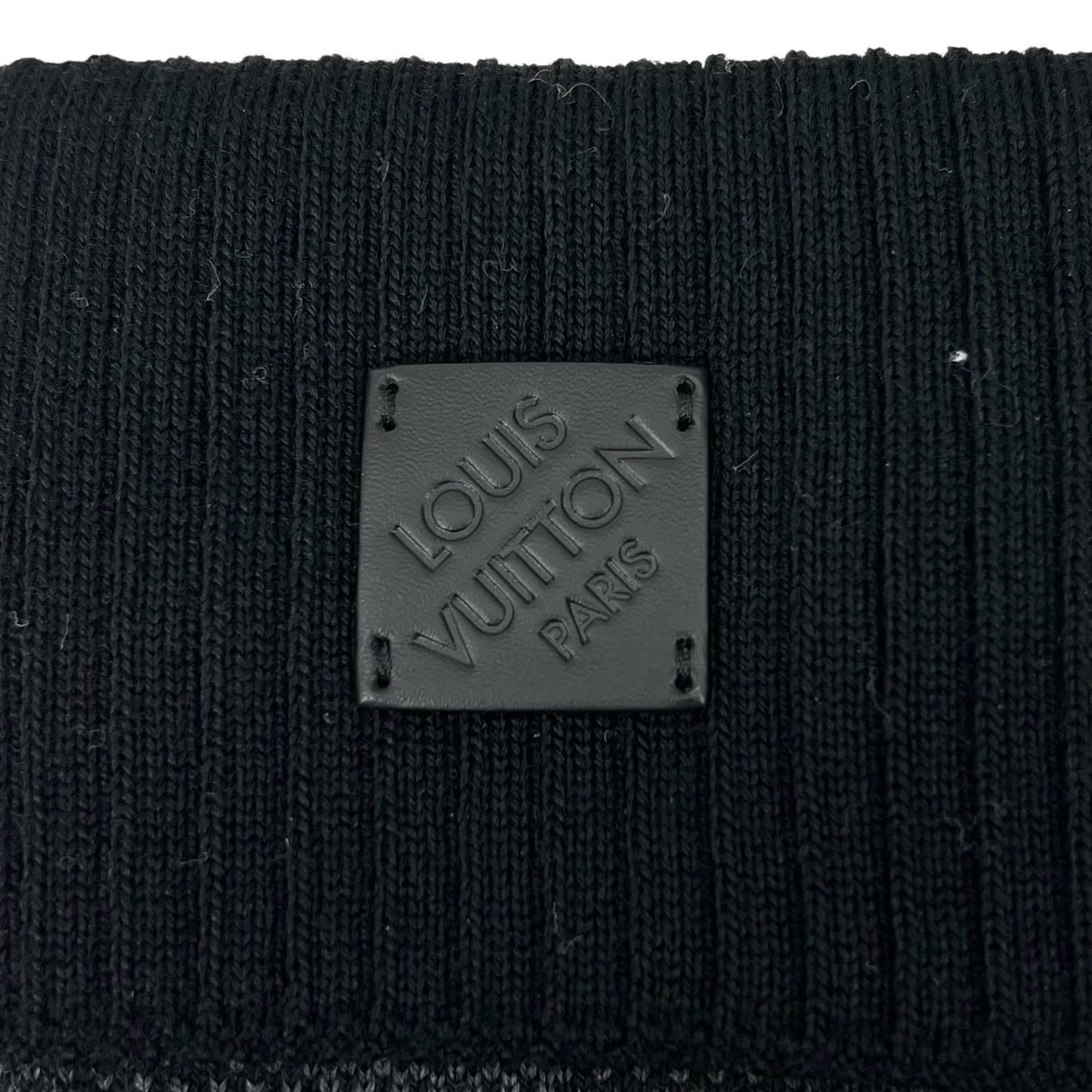 Louis Vuitton Wool Neo Petit Damier Gloves Black — view 6