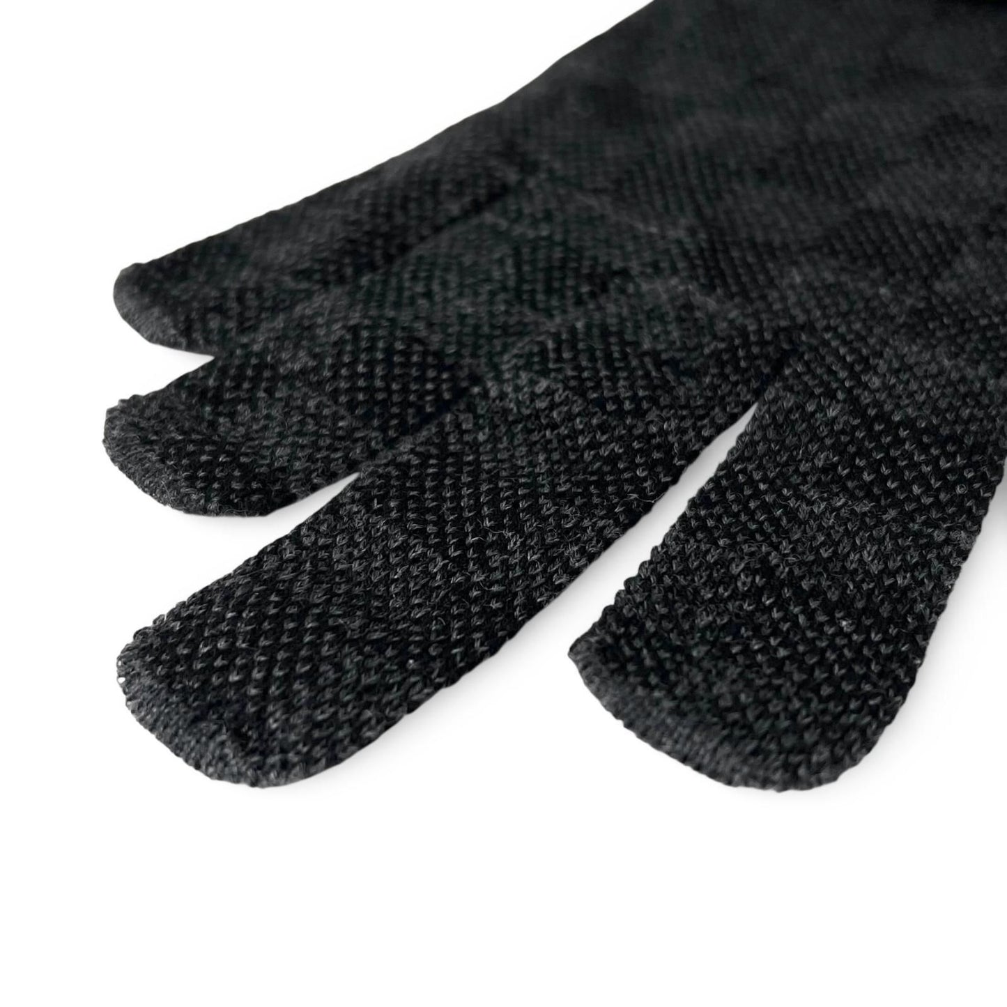 Louis Vuitton Wool Neo Petit Damier Gloves Black — view 5