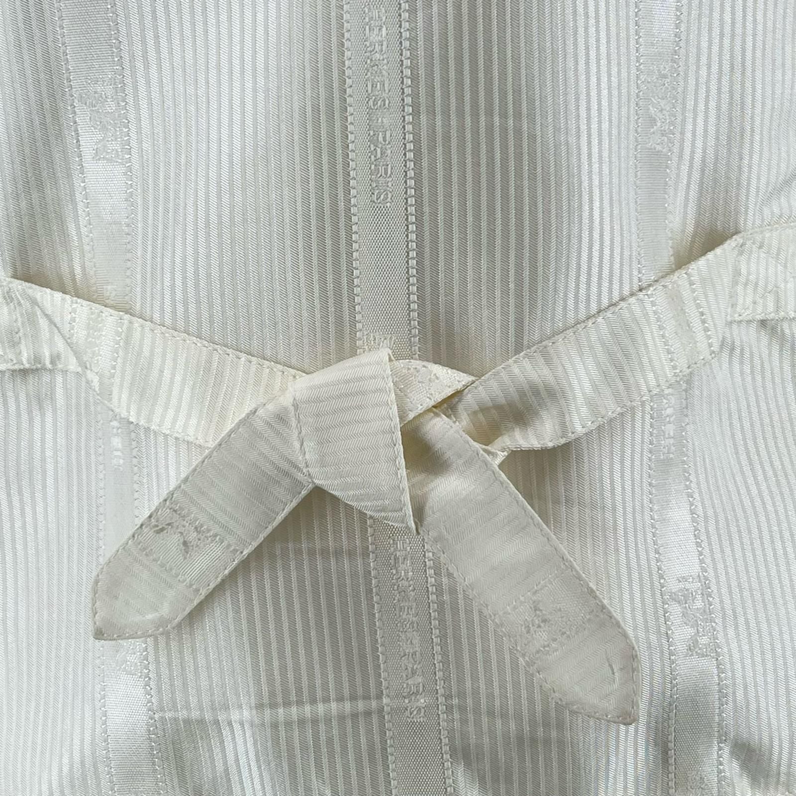 Hermes Vintage Martin Margiela Era Normandy Coast Charm Silk 100% Vest Multicolo — view 5