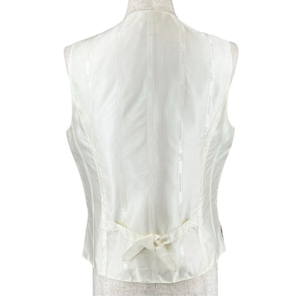 Hermes Vintage Martin Margiela Era Normandy Coast Charm Silk 100% Vest Multicolo — view 2