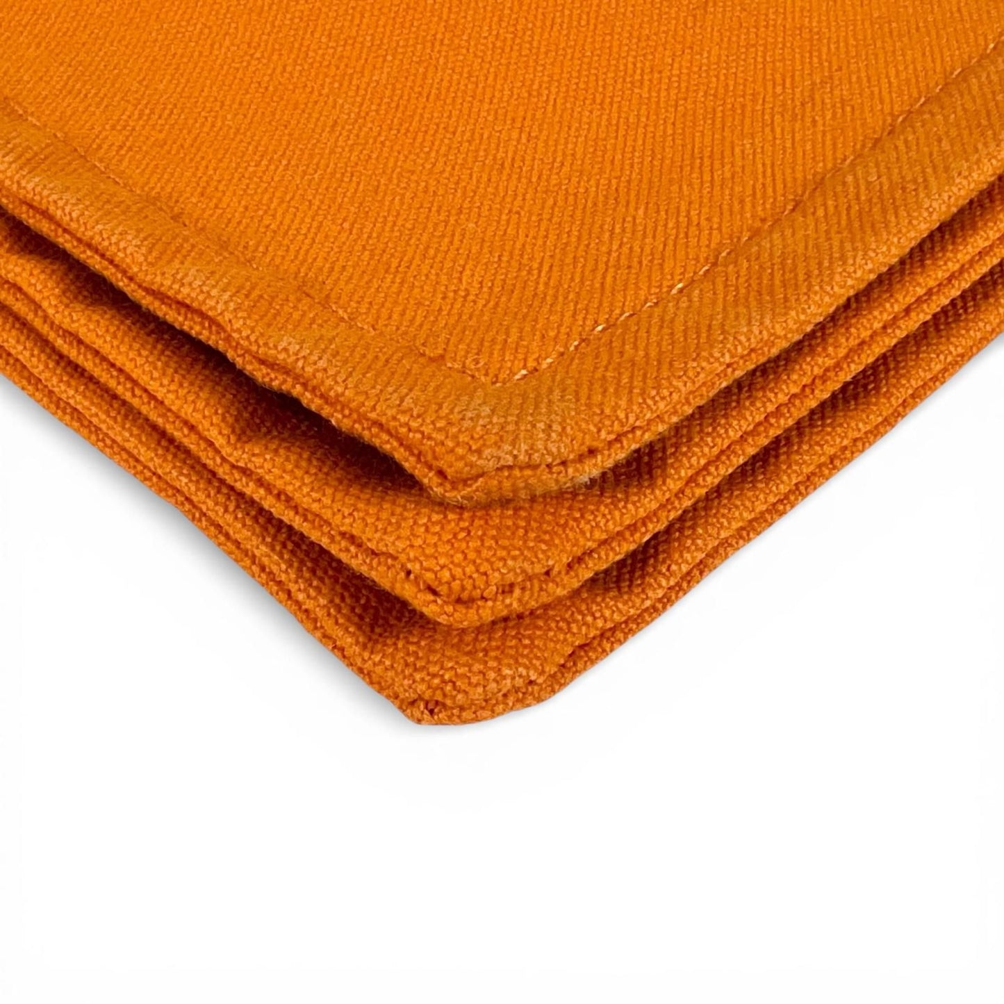 Hermes Bora Cotton 100% Logo Set Pouch Orange — view 4