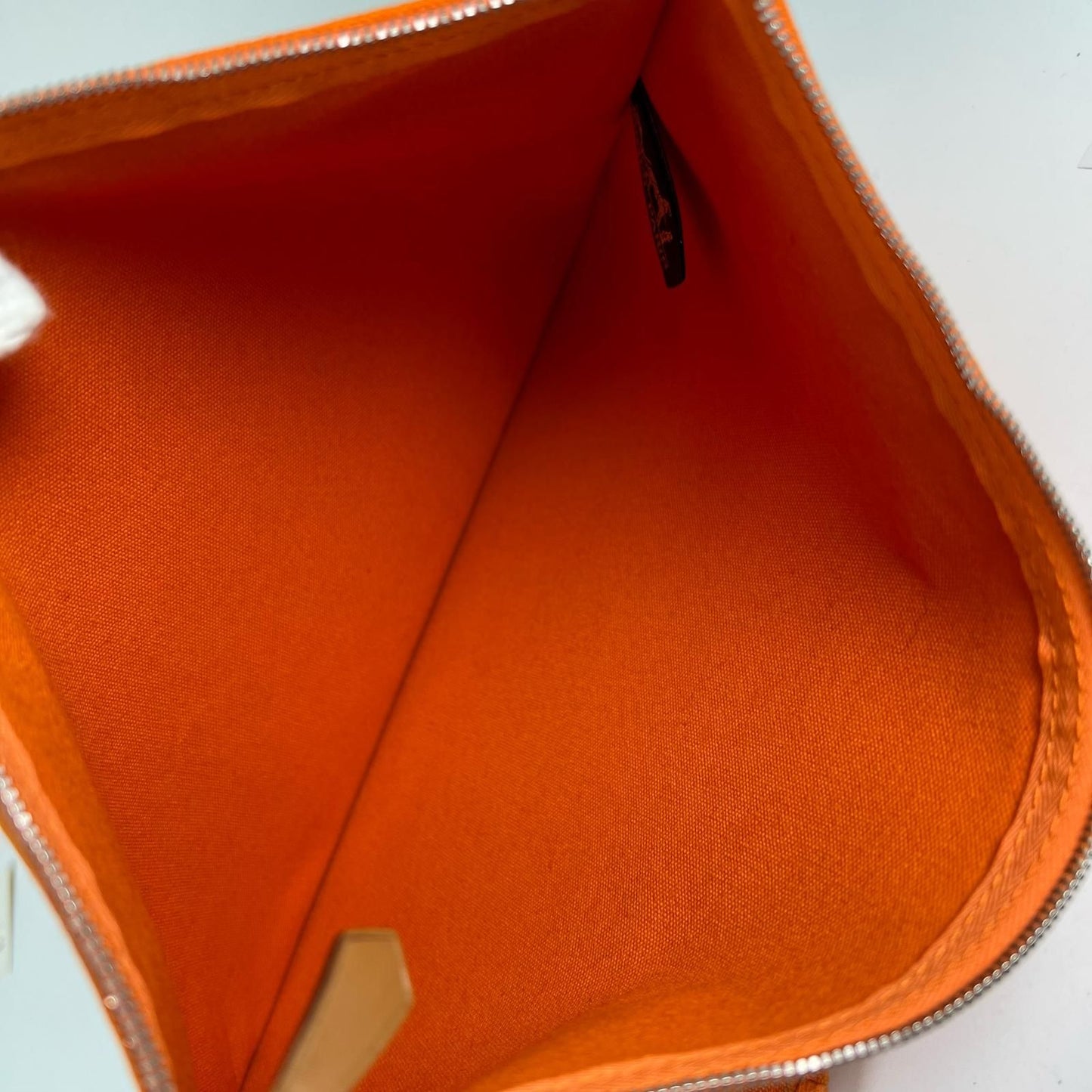 Hermes Bora Cotton 100% Logo Set Pouch Orange — view 5