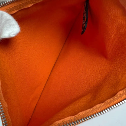 Hermes Bora Cotton 100% Logo Set Pouch Orange — view 6