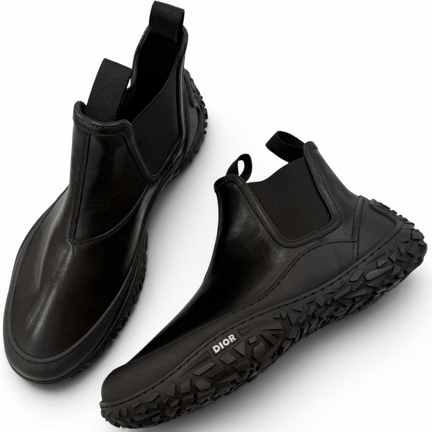 Dior Homme Leather Chelsea Boots Ankle Black 41 Recommended — view 3