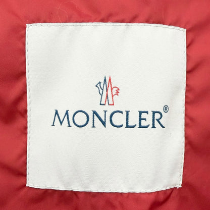 Moncler Keralle Giubbotto Logo Patch Hooded Jacket Windbreaker Red — view 8