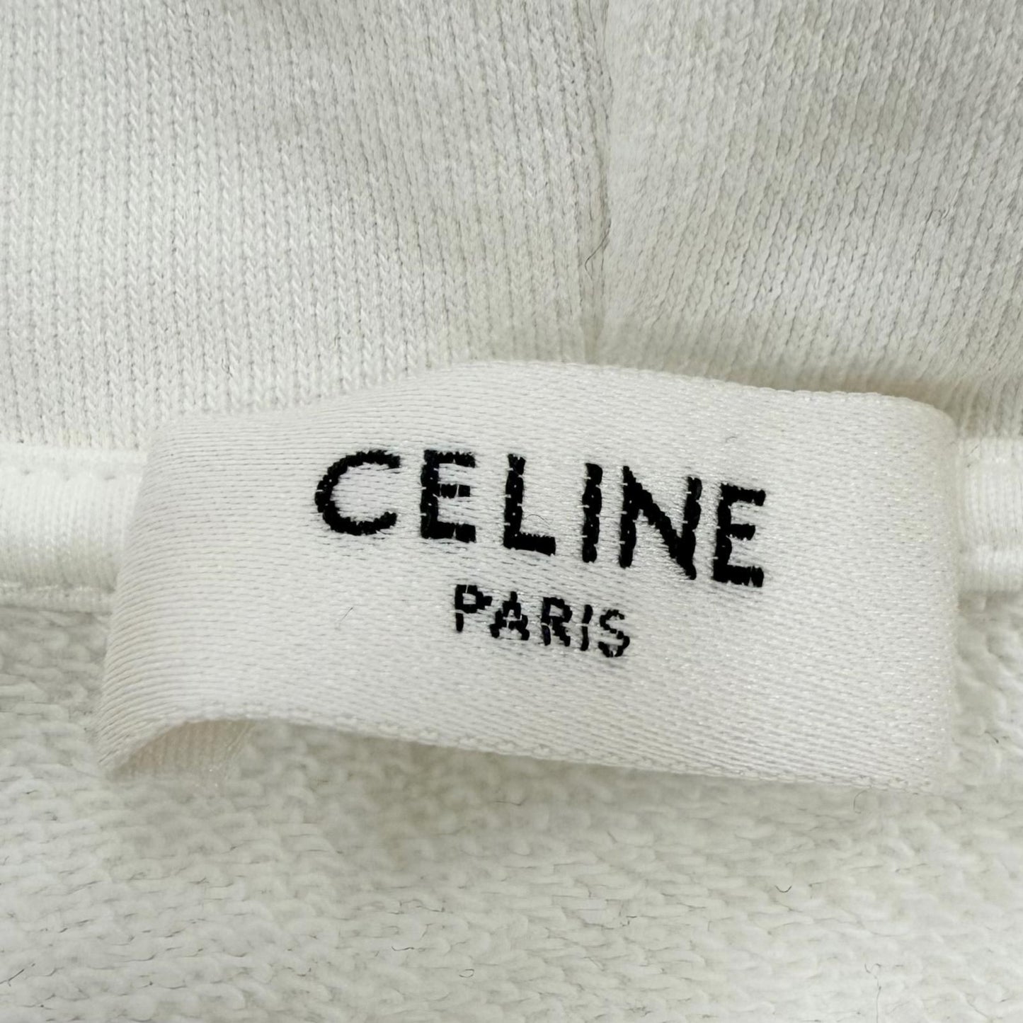 Celine Gradient Logo Loose Day Pullover Hoodie White — view 5
