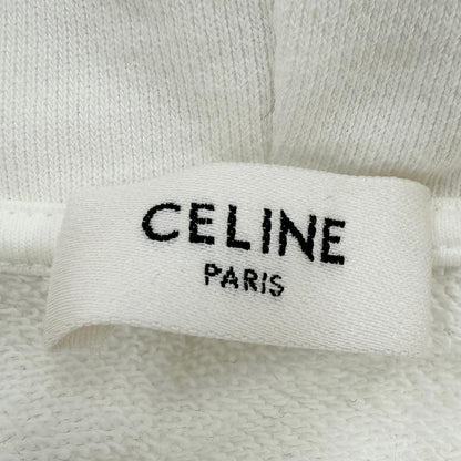 Celine Gradient Logo Loose Day Pullover Hoodie White — view 5