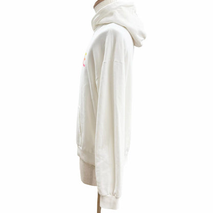 Celine Gradient Logo Loose Day Pullover Hoodie White — view 3