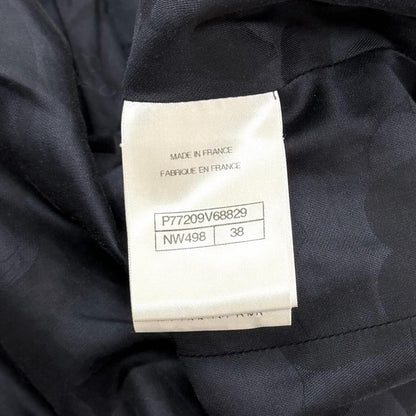 Chanel CC Logo Buttoned Double Breasted Tweed Jacket Multi 38 — view 8