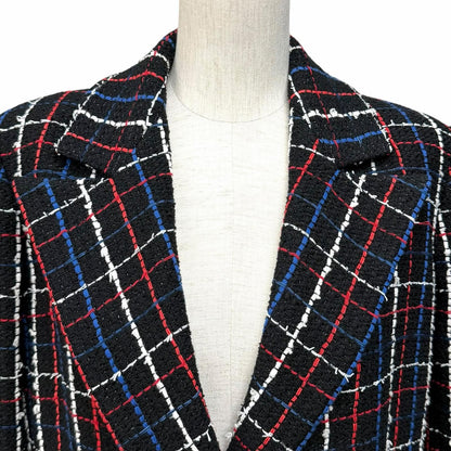 Chanel CC Logo Buttoned Double Breasted Tweed Jacket Multi 38 — view 4