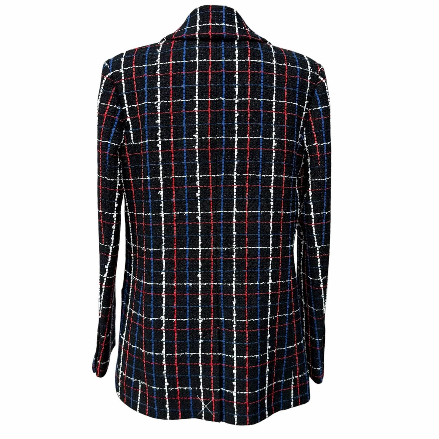 Chanel CC Logo Buttoned Double Breasted Tweed Jacket Multi 38 — view 3