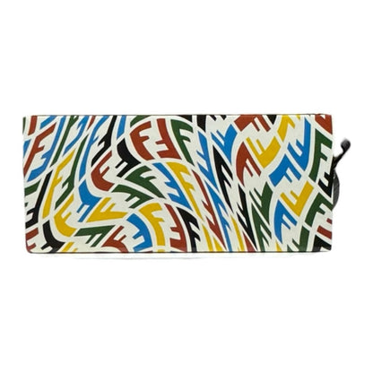 Fendi Vertigo Box Shoulder Bag Zucca Leather White — view 3
