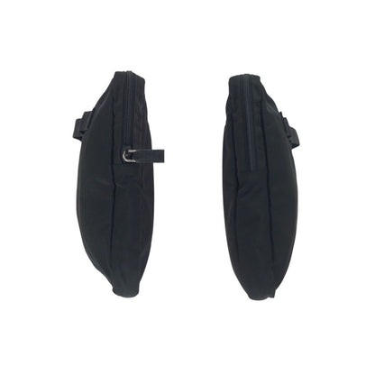 Prada Tessuto Black Silver Nylon Clutch PC Case — view 7