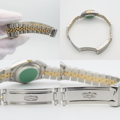 Rolex Watch Datejust Stainless Steel 18k Yellow Gold Diamond Silver Dial Gray — view 7