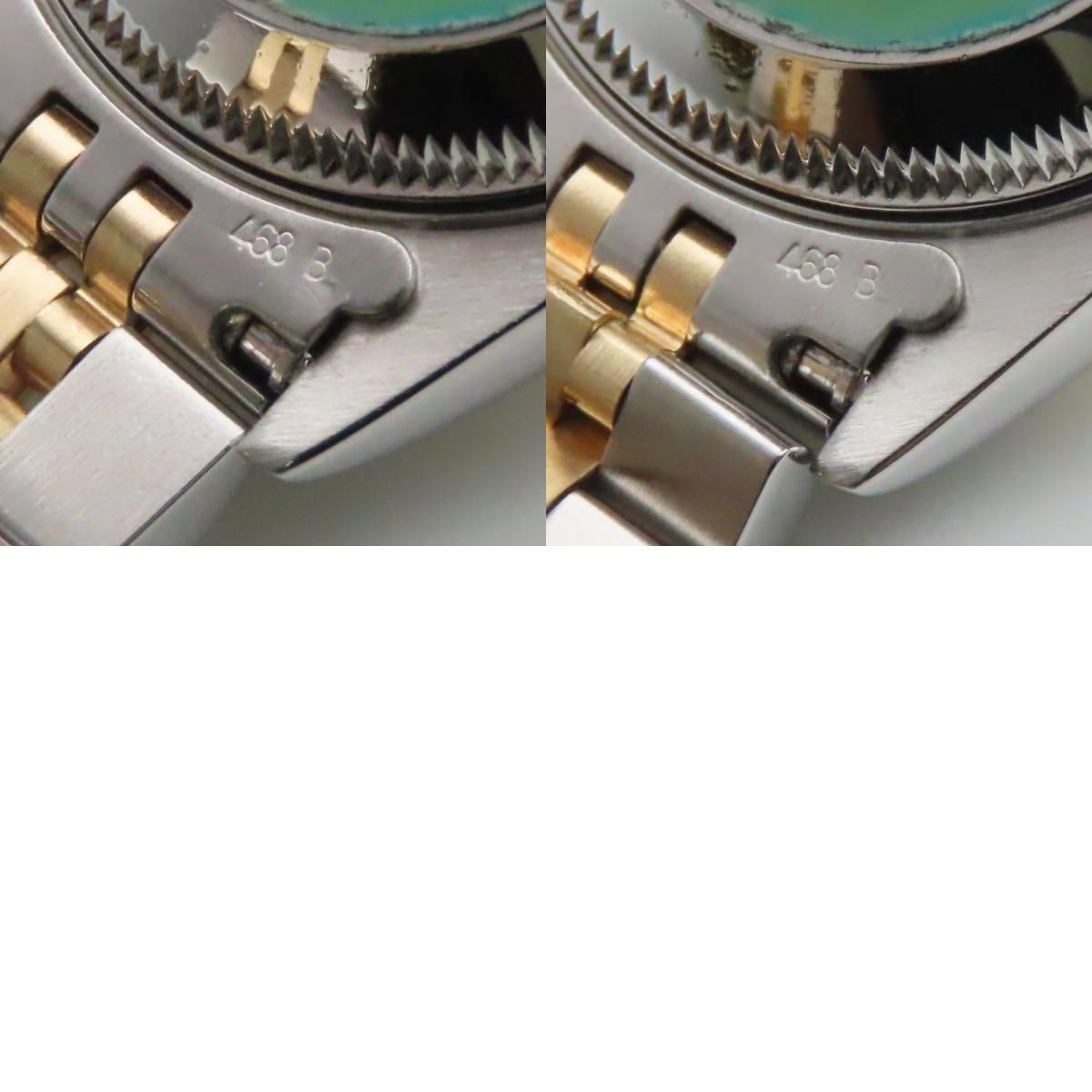 Rolex Watch Datejust Stainless Steel 18k Yellow Gold Diamond Silver Dial Gray — view 9