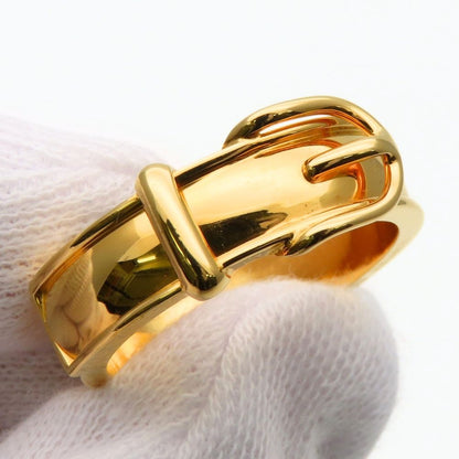Hermes Scarf Ring Ceinture Metal Gold Belt Motif — view 5